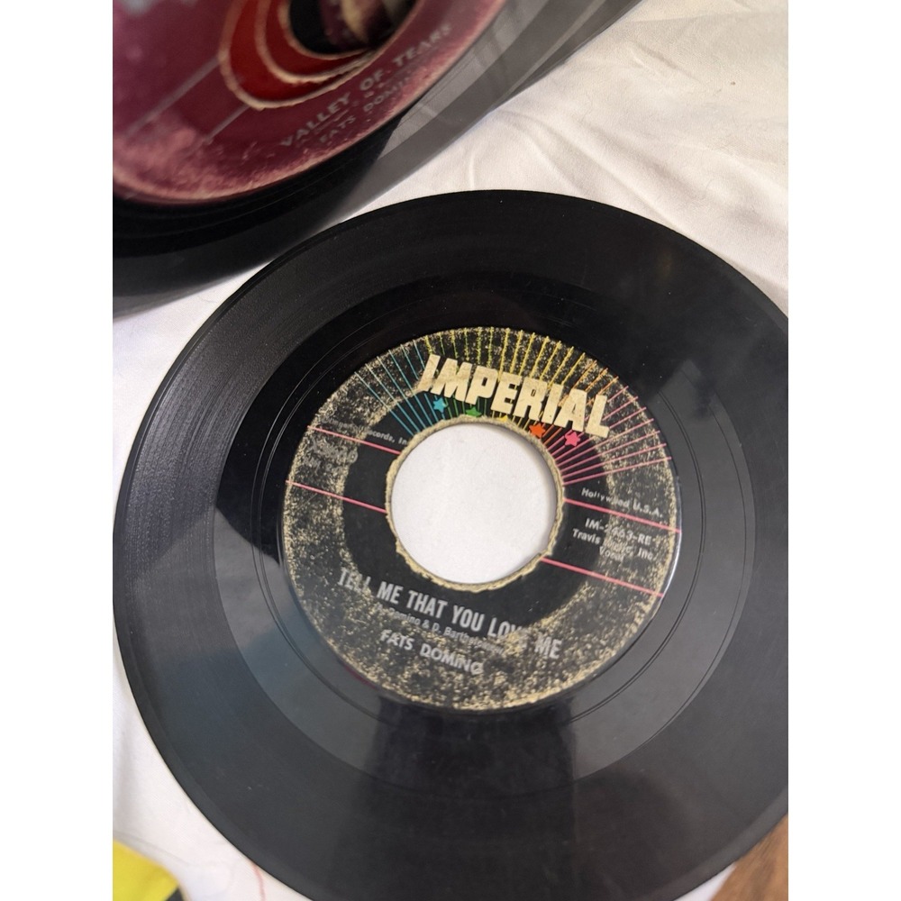 Vintage Fats Domino Vinyl 45s Imperial ABC Paramount Record Albums A Lot Of 16 - Picture 8 of 8